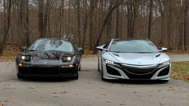 1991 and 2019 Acura NSX