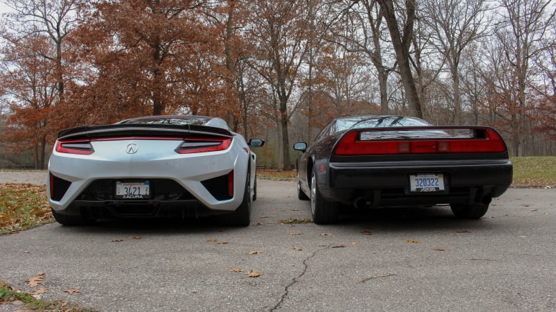 1991 and 2019 Acura NSX